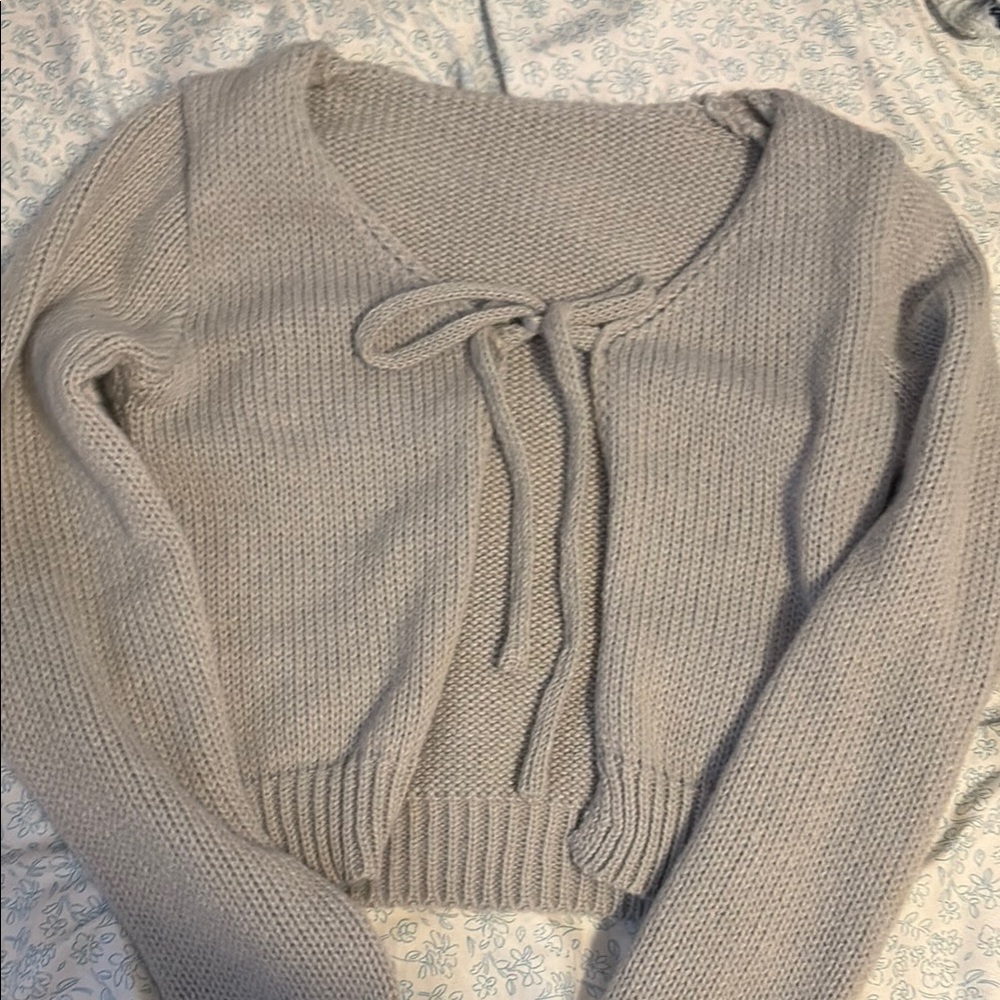Women's Gray Knit Sweater
